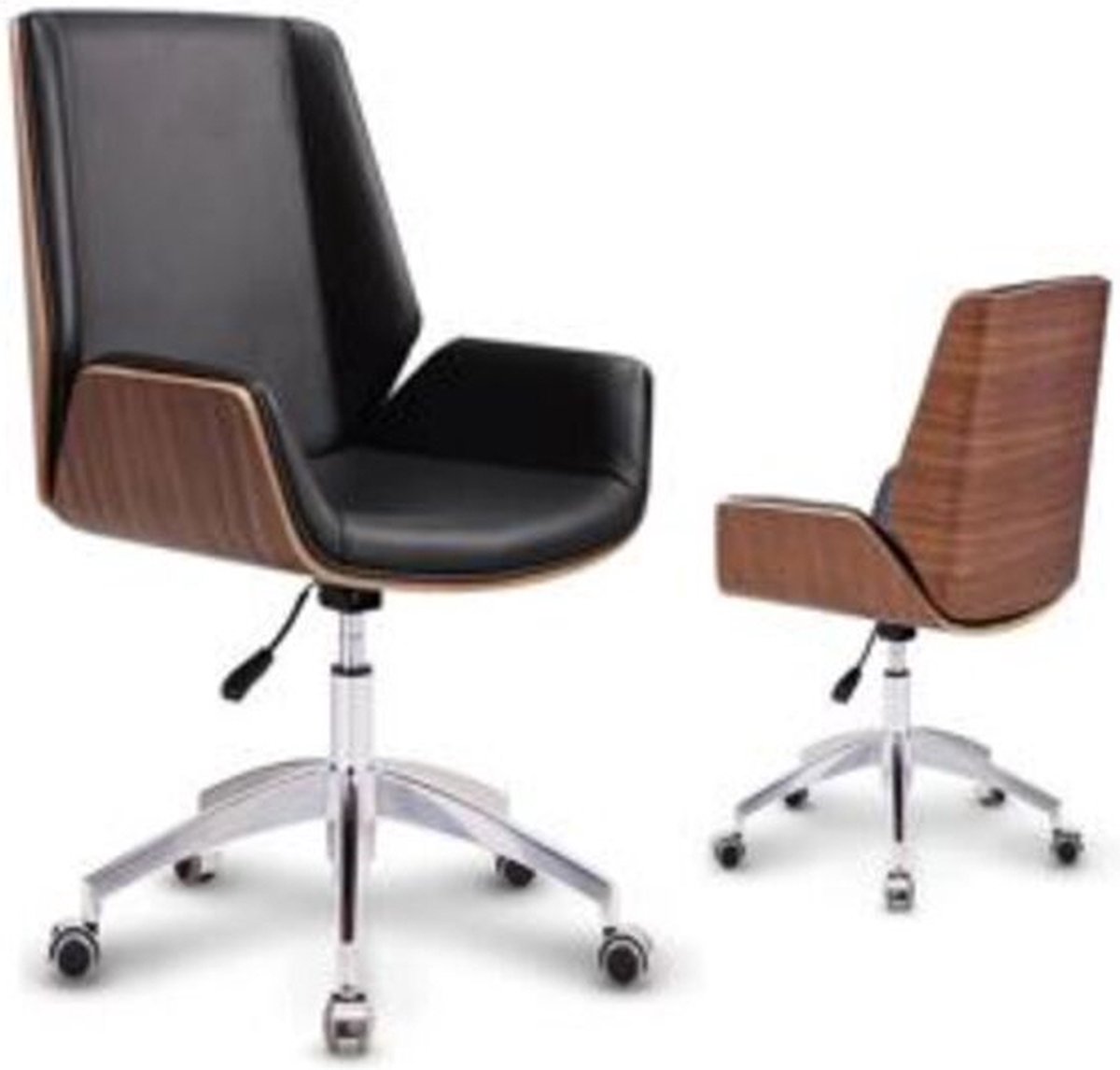Kare Bureaustoel Rouven 100cm Zwart