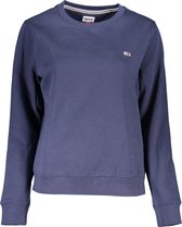 Tommy Jeans Tjw Regular Fleece C Neck Truien & Vesten Dames - Sweater - Hoodie - Vest- Blauw - Maat XS