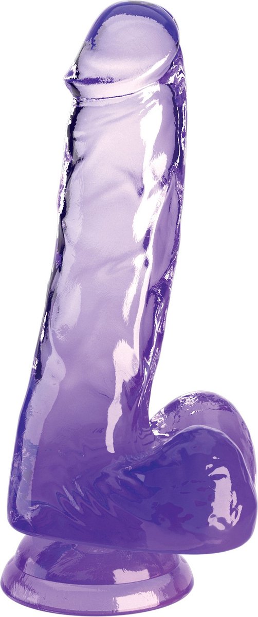 King Cock Clear 6 Inch Balls
