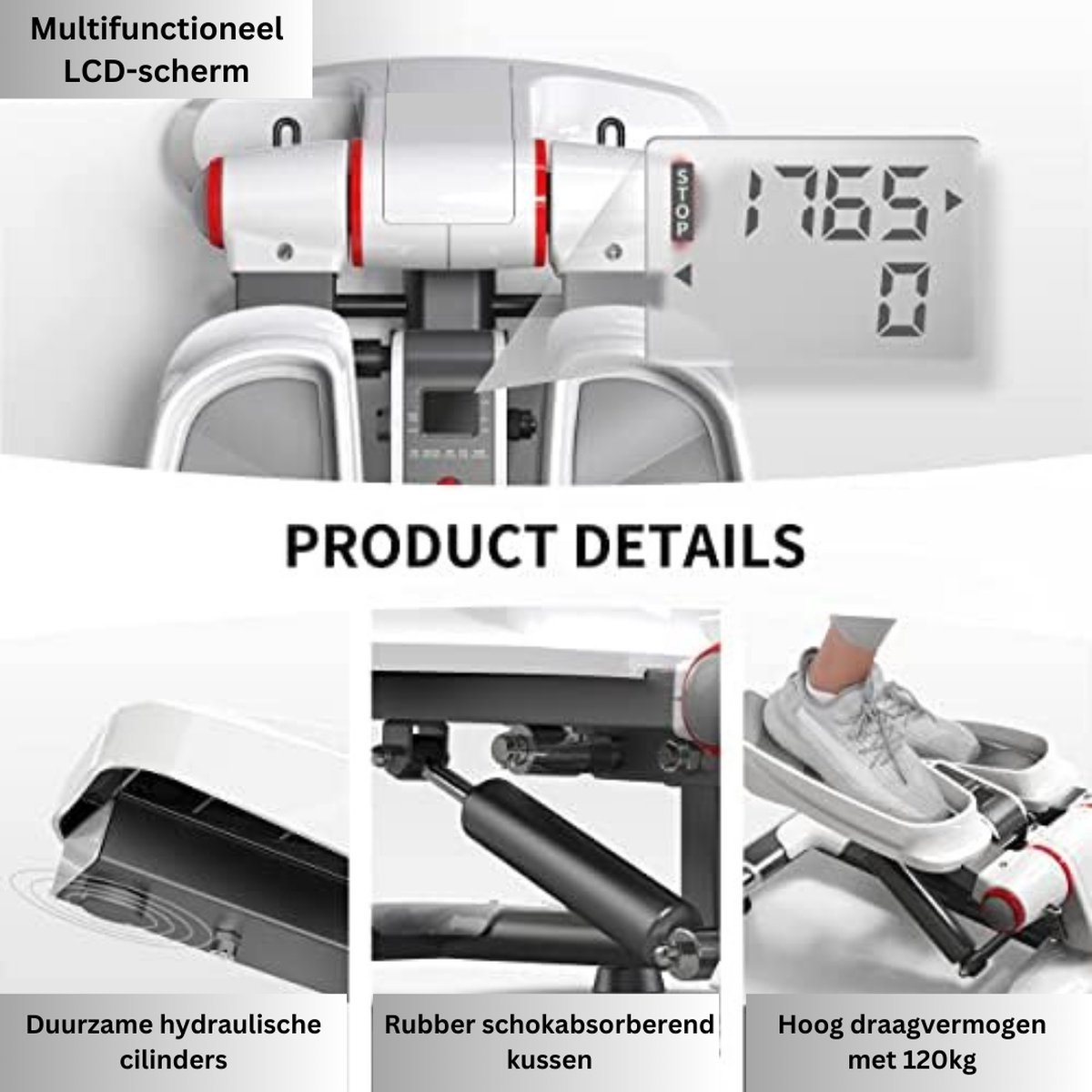 Stepper Fitness Appartement Mini Stepper D'exercice Avec écran LCD