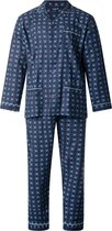 Gentlemen flanellen heren pyjama - 9444 - Donkerblauw - 62