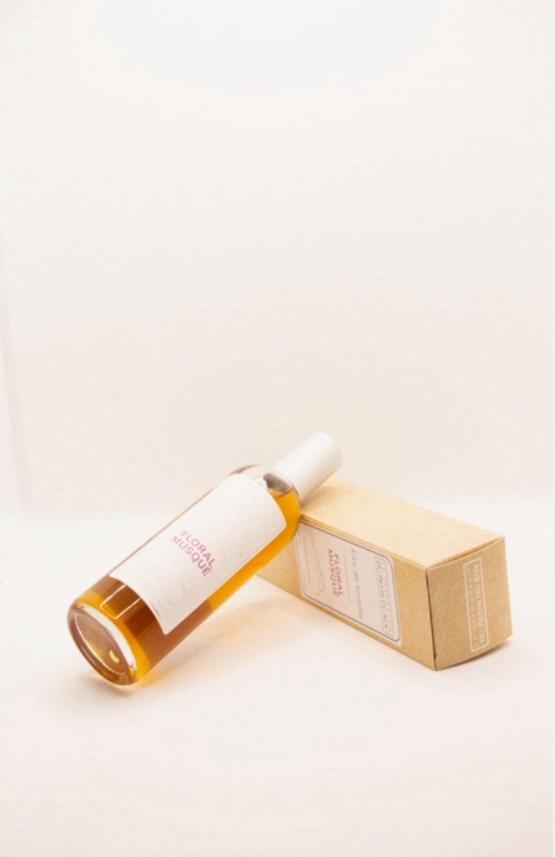 Goedkoopste Biologische Eau de toilette Floral musque - gemaakt in Frankrijk - roos, iris en bergamot 100ml