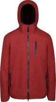 Imperméable SCIPPIS RainForce - Taille XL - Rouge - Veste Plein air - Coupe-vent, imperméable et respirant - Capuche réglable - Avec sac de rangement