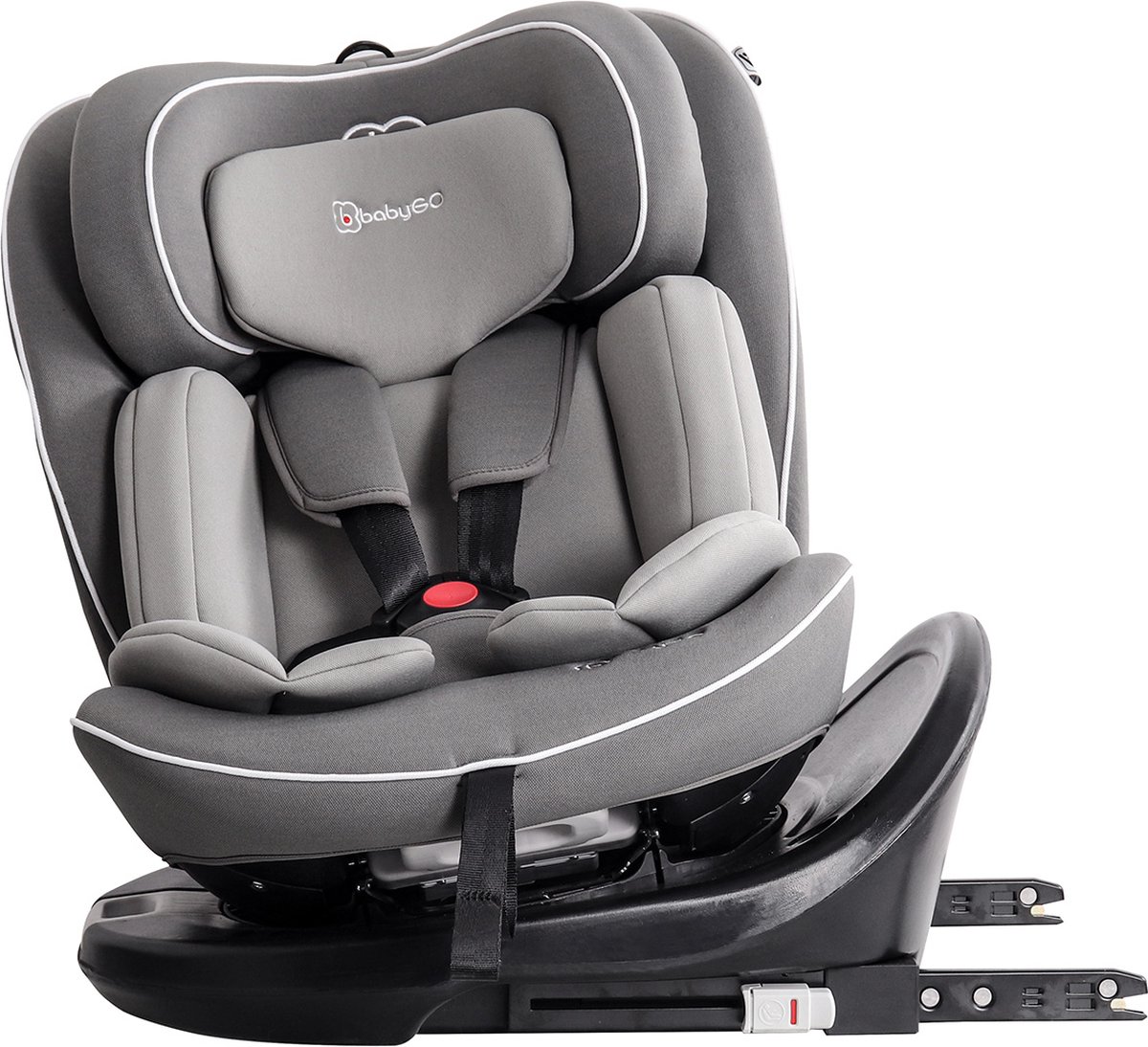 BabyGO autostoel Nova2 i-Size met isoFix Grijs - voor kinderen van 40-150cm
