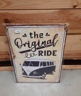 Retro VW bus | wandbord | emaille | metaal | the original ride |