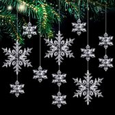 25 stuks Kerst Decoratie Acryl Sneeuwvlok