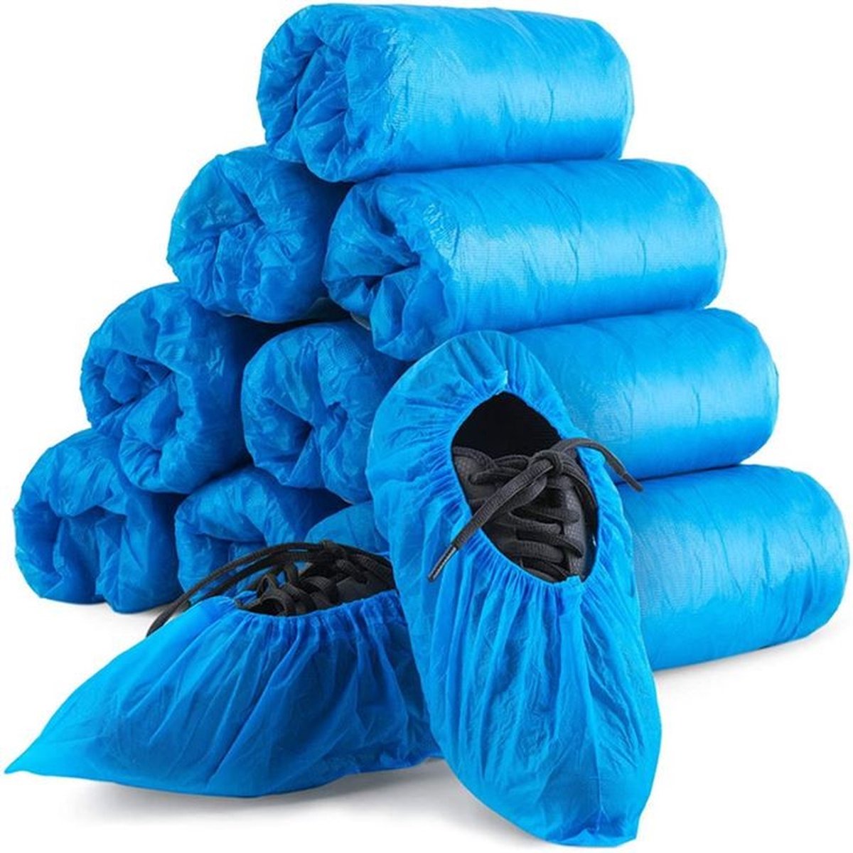 Hynex Schoenhoesjes per seal 100 stuks - CPE 40 mu - Blauw - schoenovertrekken