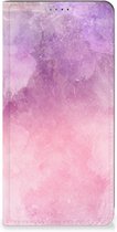 Leuk Telefoonhoesje Geschikt voor Nokia G42 Bookcase Cover Pink Purple Paint