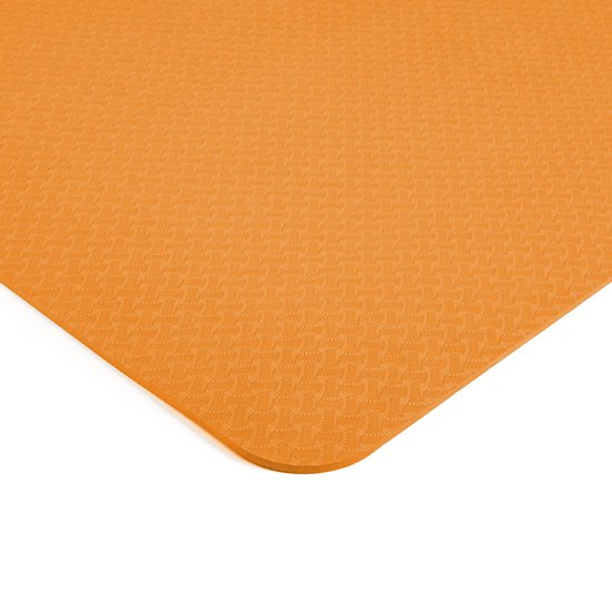 Rubbermagazijn - Yogamat - Oranje - 183x61cm - Fitnessmat - Dikte 6mm van Rubbermagazijn — afbeelding 3