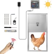 Kits d'ouverture de porte automatiques pour Poulaillers 110 V-220 V - Avec capteur de temps à induction et capteur de lumière solaire pour empêcher le poulet d'être écrasé