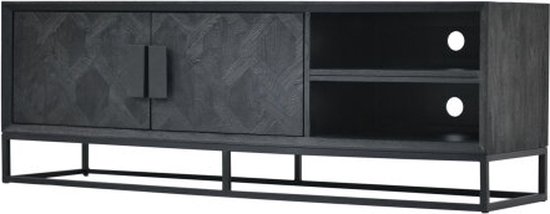 TV-meubel Newcastle 160 cm - zwart | Hotel collection