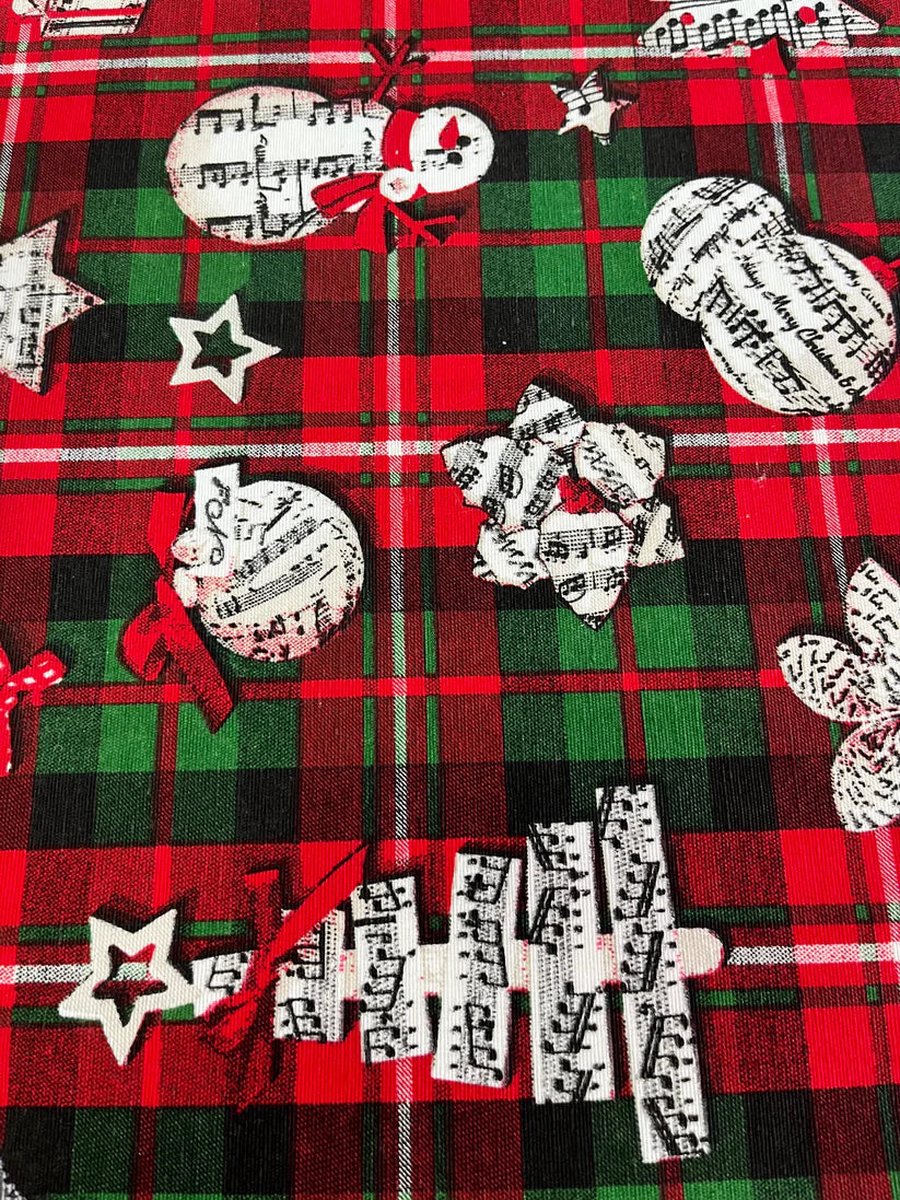 Tafelkleed Tartan Kerst Rood XL - 140x300 - Katoen - Mood Company