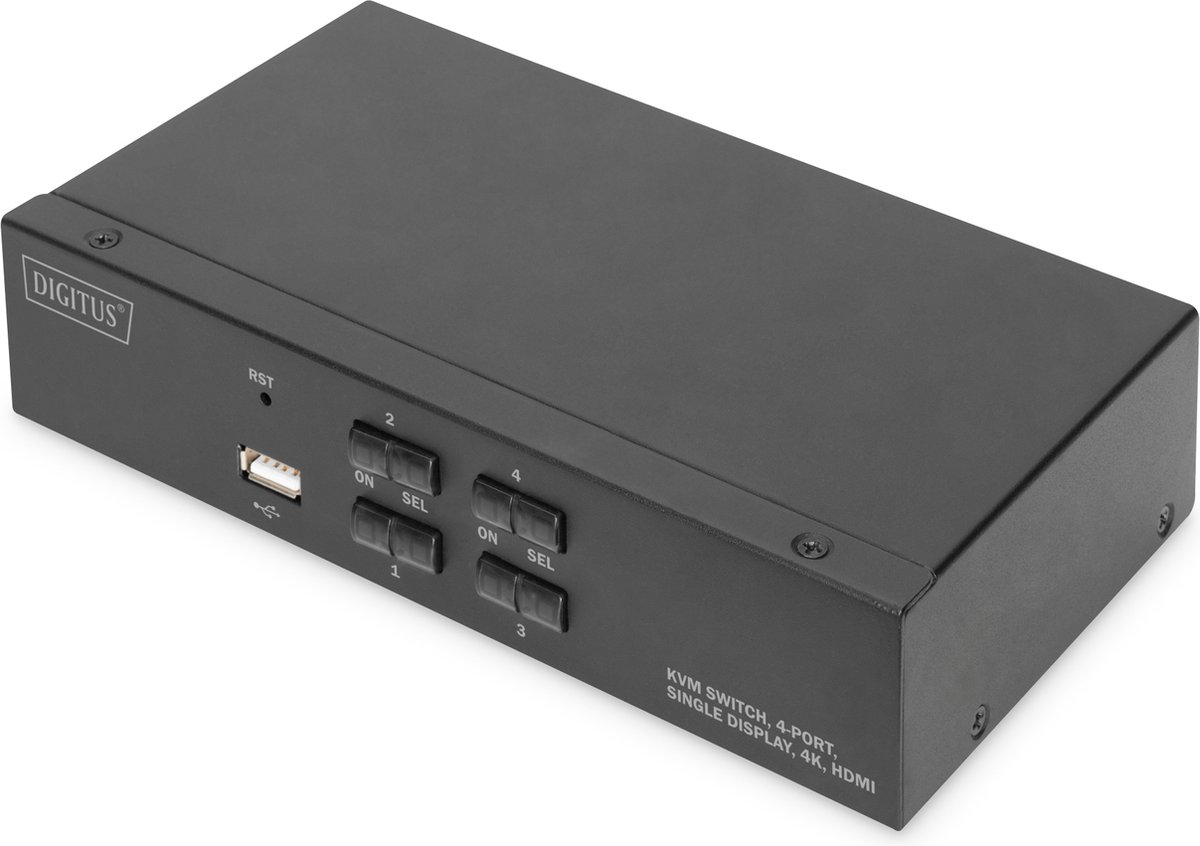 Digitus DS-12880 KVM-switch Zwart