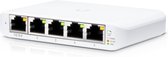 Ubiquiti Networks UniFi Switch Flex Mini (5-pack) Géré Gigabit Ethernet (10/100/1000) Connexion Ethernet, supportant l'alimentation via ce port (PoE) Blanc