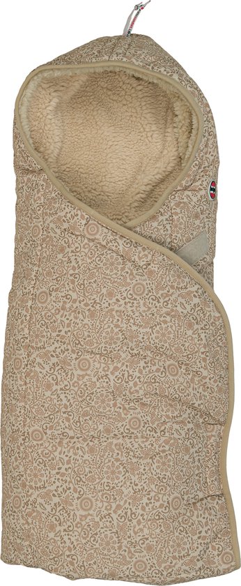 Lodger Wrapper - Wikkeldeken voor Autostoel - Beige - 0-9 Maanden - Winddicht & Warm - Omslagdoek baby