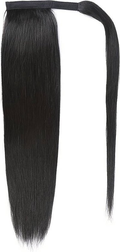 Ponytail Silky Straight 18inch - #1B (Natural Black) - Virgin Human Hair