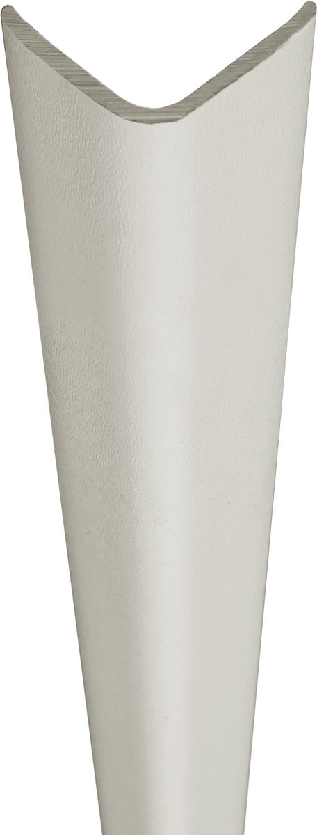 Kunststof - hoekprofiel - PVC hoekbeschermer - sneeuwwit 9003 - 30mm x 3,0m