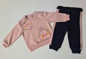 Unisex 2 delige set maat 80 - sweater en broek - kids - kinderen -jongen meisje - kleuren varianten