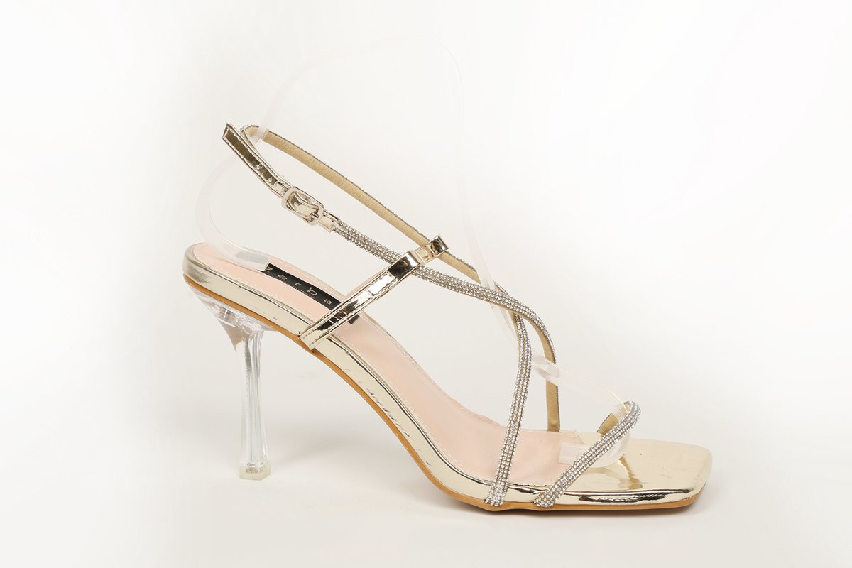 Zerba - Dames Pumps Sandalen - Maat 41 - Goud - Viadana