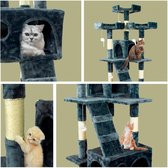 Mobiclinic Tom - Kattenmeubel - Max 10 kg - Krabpaal voor katten - 4 hoogtes - Donkergrijs - Geschikt voor meerdere katten