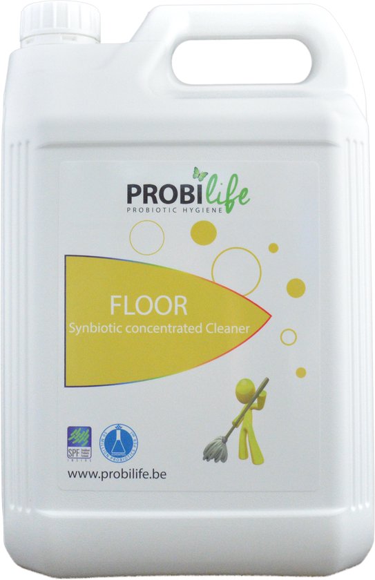 Foto: Probilife floor vloerreiniger sterk geconcentreerd probiotica verrijkt met prebiotica 5l 166 emmers van 10l water