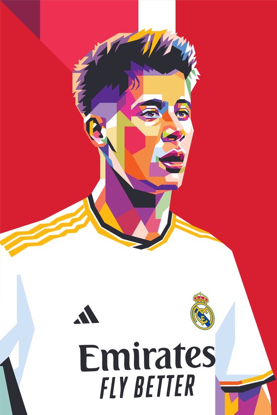 25 Artstreet Arda Guler Pop Art Voetbal Poster Wanddecoratie 