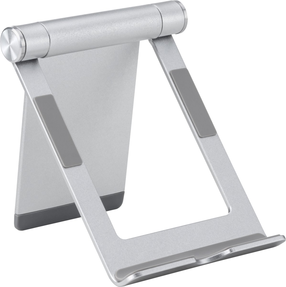 Deltaco ARM-0516 Inklapbare Smartphone en Tablet Standaard - Aluminium - Zilver
