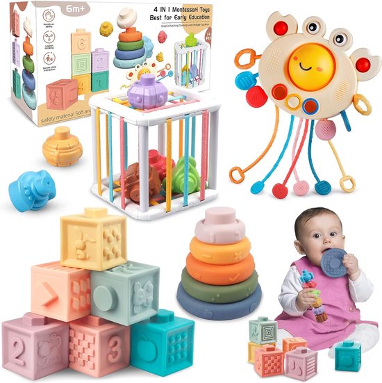 Jouet Bebe 6 Mois, Jouets Empilables, Jouets Montessori Bébé