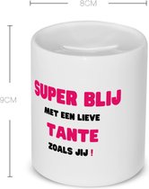 Akyol - super blij met een lieve tante zoals jij Spaarpot - Tante - de liefste tante - verjaardag - cadeautje voor tante - tante artikelen - kado - geschenk - 350 ML inhoud