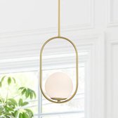 Lampe à suspension sphère moderne, luminaire suspendu en or, abat-jour en verre Orb , éclairage pour îlot de cuisine