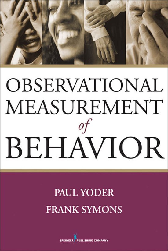 Observational Measurement of Behavior | 9780826137975 | Paul Yoder ...
