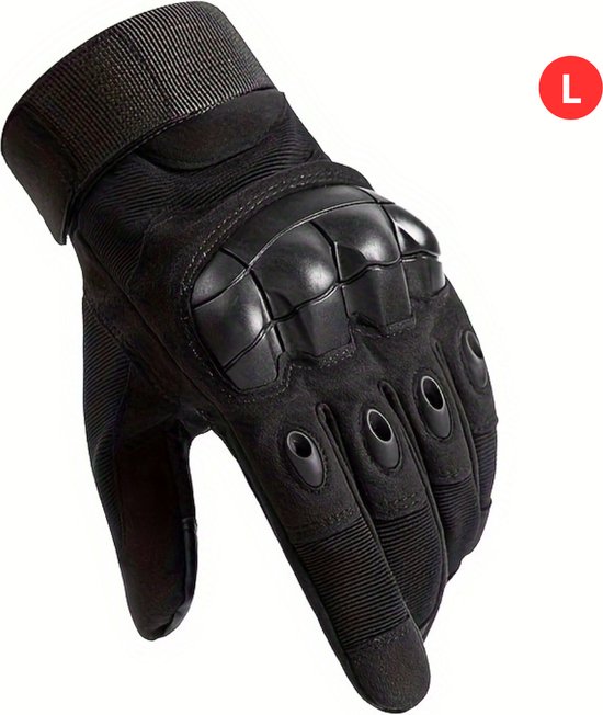 Airsoft Handschoenen - Tactical - Tactical Gloves - Leger - Tactical Handschoenen Hardknuckle - Paintball - Militaire - Zwart L