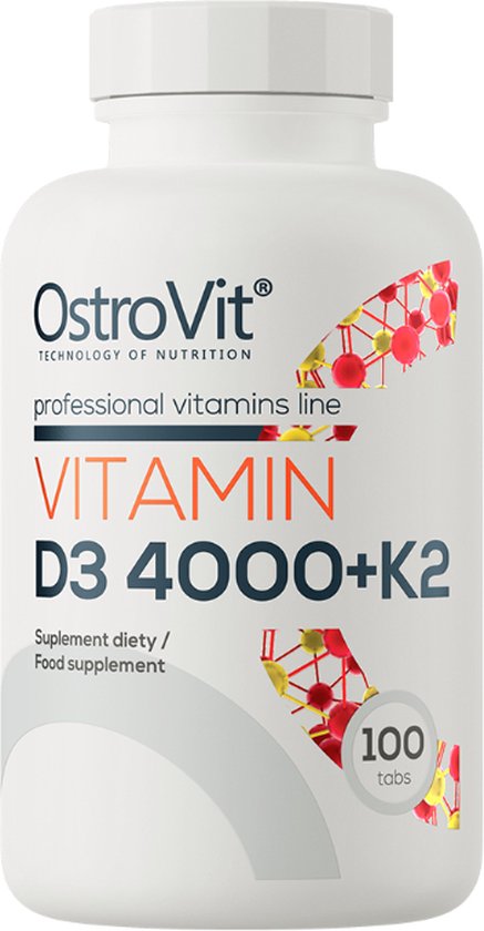 Foto: Supplementen vitaminen vitamin d3 4000 iu k2 100 tablets ostrovit