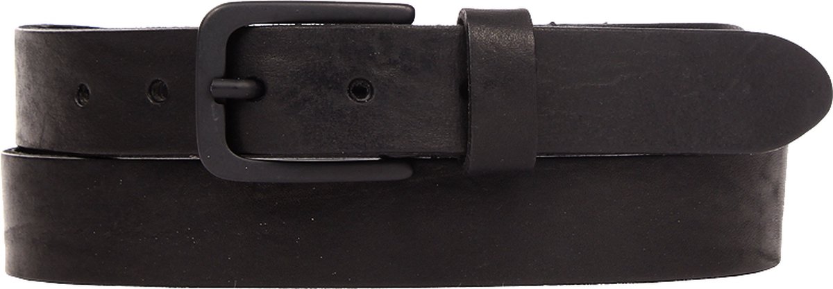 Presly & Sun Heren - Leren riem - Zwart - 90cm
