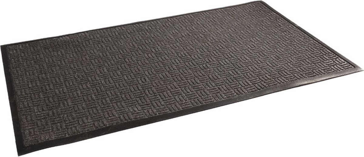 Rubbermagazijn Deurmat voor binnen 150 x 90 cm - Grijs