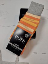 Hugo Boss 2 paar sokken geel / oranje gestreept maat 40/46