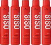 Schwarzkopf OSiS+ Velvet lightweight wax-effect spray - haarspray - voordeelverpakking - 5 x 200ml