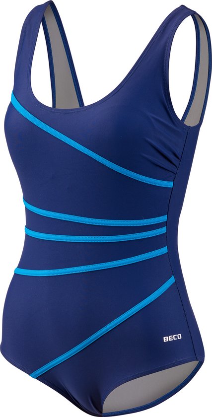 BECO badpak - D-cup - Powermesh - Blauw- maat 38