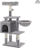 MIRA Home - Krapbaal voor katten - Kattentoren - Grijs - Hout - 50x40x110
