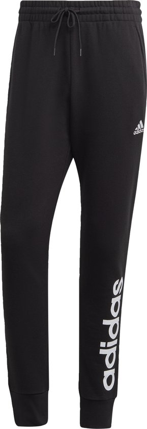 Pantalon adidas Sportswear Essentials French Terry Tapered Cuff Logo - Homme - Zwart- M