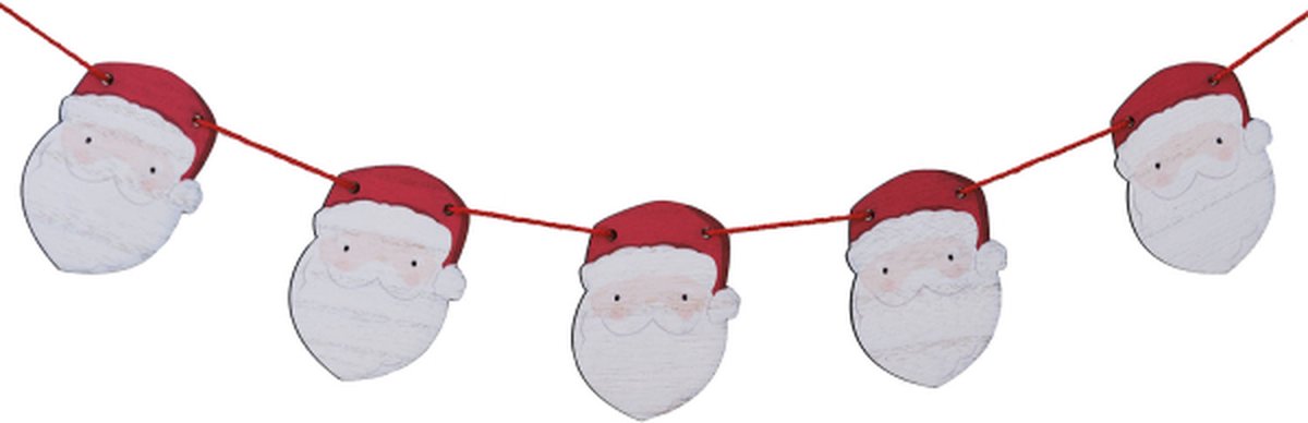 Ginger Ray - Houten slinger kerstman - 2 meter