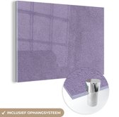 MuchoWow® Peinture sur verre 60x40 cm - Peinture acrylique sur verre - Violet - Béton - Mur - Photo sur verre - Peintures