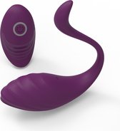 Playbird® - Vibrerend Ei met afstandsbediening – oplaadbaar – aubergine