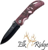 Elk Ridge - Couteau pliant - PinkCamo - Cadeau de Noël Escalade Camping Pêche Couteau tactique de Survie en Plein air