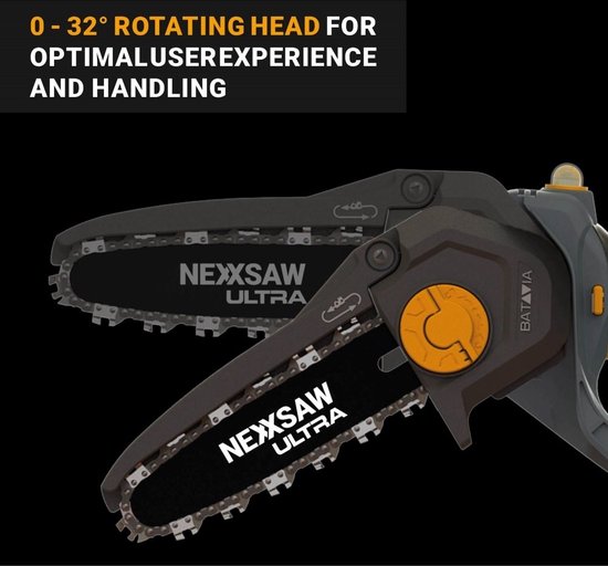 Batavia 18V Nexxsaw Brushless Accu Eénhands-Kettingzaag 7'' V3 Ultra Incl. 4.0Ah Accu & Snellader van Batavia — afbeelding 5
