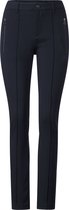 Street One Style York poche zippée taille haute - Pantalon femme - Blue profond - Taille 46