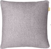 Magic violet double faced recycled wool square cushion