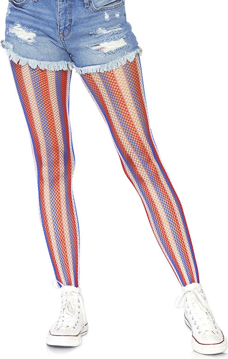 Leg Avenue Americana striped pantyhose ["Meerkleurig"]