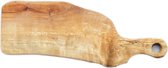 Houten borrelplank - houten snijplank- hapjesplank met handvat van Esdoornhout handgemaakt