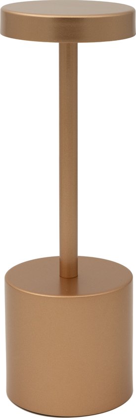 Luxus Tafellamp Touch - Emilie - Rosé - 21cm - Oplaadbaar en Dimbaar - Voor binnen en buiten